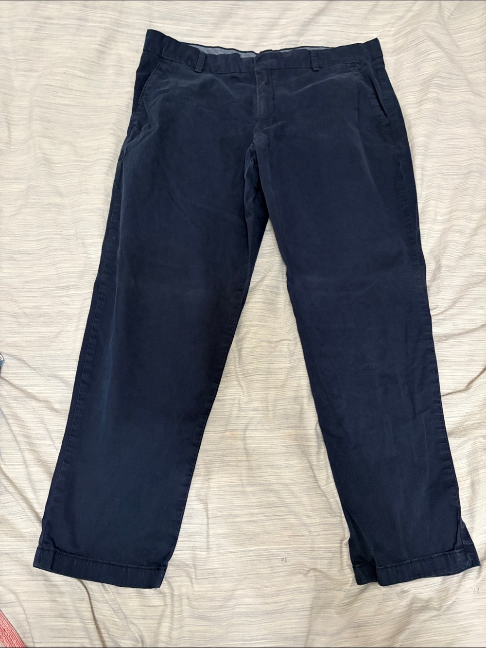 Uniqlo Navy Straight Chino Pants